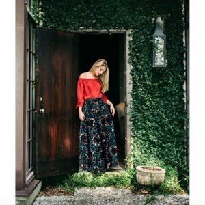 Francis + Benedict Printed Maxi Skirt Size Small NEW with Tags!